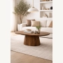 Marmoholz Montemerano Legno – Stolik Kawowy Owalny | Brązowy Mango | 120 x 70 cm